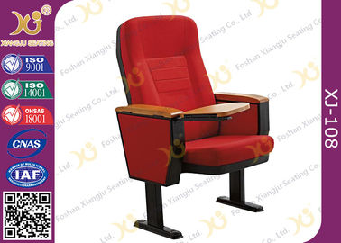 China Cadeiras de aço do assento do auditório da igreja do pé do braço da madeira maciça, ISO9001 fornecedor