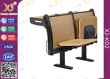 China Cadeira de mesa para trás dobrada do estudante da escola da tabuleta de Seat da madeira compensada com placa à prova de fogo fornecedor