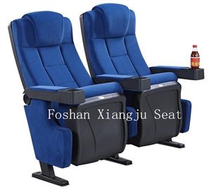 China a largura de 580MM moldou o retorno macio automático do couro/tela das cadeiras do cinema da espuma fornecedor