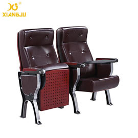China As cadeiras do auditório do couro da tampa da madeira compensada da liga de alumínio com ABS marcam o gerencio 360° fornecedor
