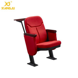 China dobradura Seat do metal da dimensão de 550mm fixado em cadeiras de salão de leitura do assoalho com a tabela na parte traseira fornecedor