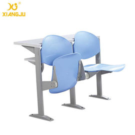 China Cadeira de dobradura fria plástica azul da armação de aço de Seat ajustada para a leitura salão fornecedor