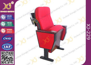 China Cadeiras de madeira do auditório da espuma de poliuretano da estrutura com a tabela de dobradura luxuosa fornecedor