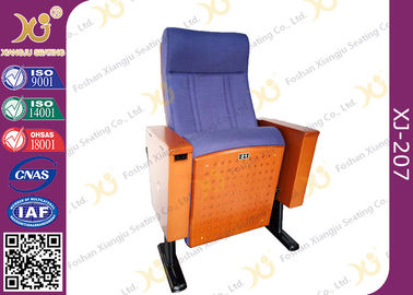China Cadeiras de madeira da sala de conferências do braço da caixa com espuma dobrável Seat do plutônio fornecedor
