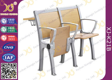 China Mesa de madeira e cadeira da estudante universitário ajustadas com quadro de alumínio fornecedor