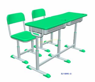 China Mesa da escola de Seater e mobília dobro verdes da sala de aula da cadeira/crianças fornecedor