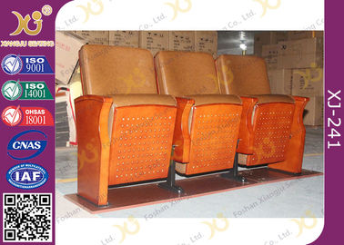 China Baixos assentos do cinema do auditório/cadeiras dobradura de couro sintéticos traseiros da igreja fornecedor