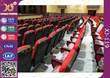 China Cadeiras da igreja da cor vermelha/assentos plásticos de Salão auditório da conferência fornecedor