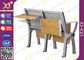 Mesa e cadeira da escola de Seat de dobradura da liga de alumínio com almofada de escrita fornecedor