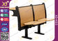 Mesa e cadeira dobro da escola da faculdade da pessoa, banco de madeira do terreno e tabela para Sudent fornecedor