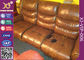 Da esponja de Seat sofá high-density do cinema em casa para trás, cadeira elétrica de couro do Recliner de Brown fornecedor