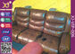 Cadeiras de reclinação elétricas do sofá favorável ao meio ambiente do cinema em casa com suporte de garrafa fornecedor