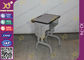 Pre - mesa montada e cadeira da escola das crianças do metal ajustadas com o revestimento eletrostático do pó fornecedor