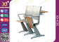 Mesa do estudante e madeira compensada das cadeiras/parte traseira inteligentes do aço para a mobília da faculdade fornecedor