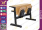 A mesa da mobília da sala de aula da faculdade da madeira compensada do tamanho e a cadeira feitas sob encomenda Seat dobraram-se fornecedor