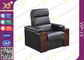 Os assentos de couro pretos do cinema do VIP da loja com poder reclinam sofá opcional de Home Theater fornecedor
