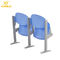 Cadeira de dobradura fria plástica azul da armação de aço de Seat ajustada para a leitura salão fornecedor