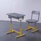 Cadeira de alumínio de Aand da mesa do estudante do ferro ambiental do HDPE ajustada com gaveta fornecedor