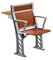 A madeira da cereja armou a cadeira da mobília/estudante da sala de aula da faculdade com a mesa fixa da tabela fornecedor