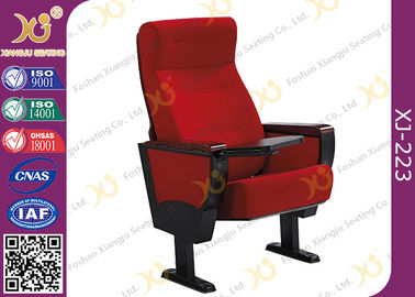 China Manche cadeiras vermelhas estofadas completas da tela de veludo da prova para o estádio/sala de leitura fornecedor