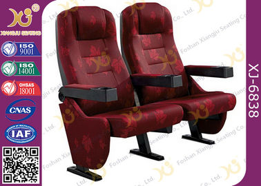 China Cadeiras eretas fixadas do assento do cinema do quadro do metal do braço assoalho plástico fornecedor