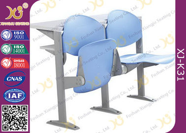 China Assoalho - mobília montada da sala de aula da faculdade do pé do ferro com tipo da dobradiça da mesa de leitura fornecedor