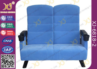 China Seat dobro duas cadeiras do assento do teatro do cinema de Seater com tampa plástica para pares fornecedor