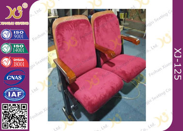 China cadeiras exteriores do teatro do auditório da madeira de carvalho de 550mm, assentos do auditório fornecedor