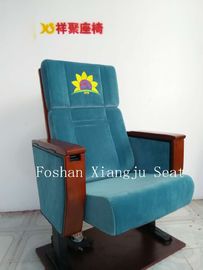 China Cadeiras de madeira do auditório do braço do pé do ferro para o ministro cadeira 580mm da igreja fornecedor