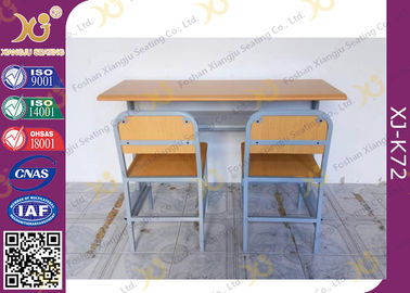 China Mesa personalizada e cadeira do estudante do dobro do tamanho ajustadas para crianças da escola com madeira compensada + material de aço fornecedor