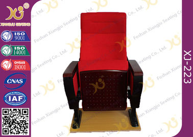 China Grandes cadeiras vermelhas do teatro do auditório do pé do ferro para o fogo da conferência - retardador fornecedor