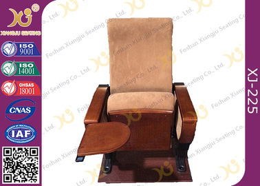 China Cadeiras da sala de conferências do auditório com a tabela de escrita durável da madeira compensada/grande pé do ferro fornecedor