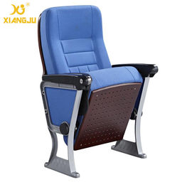 China O americano denomina a cadeira baixa de alumínio forte do auditório do braço do ABS com almofada de escrita fornecedor