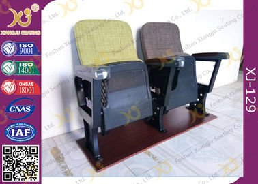 China Cadeiras dobradas pequenas do assento da igreja, assento de salão de leitura da universidade da armação de aço fornecedor