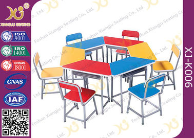 China A multi mesa e cadeira funcionais do estudante da combinação ajustaram-se com mobília de aço da gaveta/sala de aula fornecedor