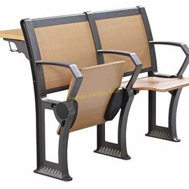China Mesa de madeira e cadeira da madeira compensada dobrável do metal do ferro ajustadas para a leitura salão da escola fornecedor