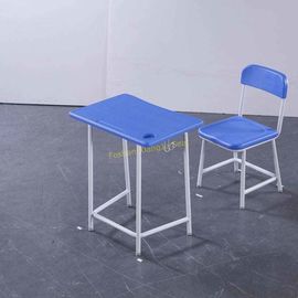 China Fixed height HDPE Standard Middle School Metal Desk and Chair Set fornecedor