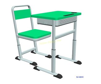 China Mesa do estudante do OEM e grupo da cadeira, cadeiras modernas de levantamento da sala de aula do quadro de alumínio do ferro de 1.5mm fornecedor