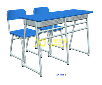 China Mesa material e cadeira dobro do estudante do metal ajustadas para a sala de aula da escola secundária fornecedor