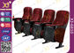 Cadeiras estofadas do teatro da tela de malha com número da fileira da cabeceira do couro sintético fornecedor