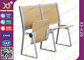Mesas unidas assentos da escola de salão de leitura e mobília de dobramento de madeira da cadeira fornecedor