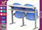 Assoalho - mobília montada da sala de aula da faculdade do pé do ferro com tipo da dobradiça da mesa de leitura fornecedor