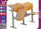 Mobília dobrável da sala de aula da faculdade do Desktop da melamina, cadeiras do teatro de leitura fornecedor