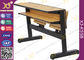 Mobília de dobramento da sala de aula da faculdade do tubo de aço oval/tabela de madeira da sala de aula fornecedor