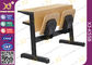 Mobília de dobramento da sala de aula da faculdade do tubo de aço oval/tabela de madeira da sala de aula fornecedor