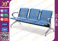 Cadeira de espera de Seater da soldadura completa 3 da estrutura do ferro do hospital com coxim fornecedor