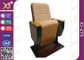 Cadeiras para trás fixadas altas com almofada de madeira, cadeiras dobradas do teatro do cinema do assoalho da sala de conferências do auditório fornecedor