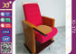 Cadeiras dobradas de madeira do auditório da mobília vermelha com almofada de escrita OEM/ODM de 32 quilogramas fornecedor