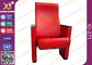 Assento de madeira de couro vermelho do estilo do auditório da tampa com braço da madeira maciça fornecedor
