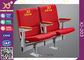 Cadeira de assentamento empilhável do auditório do pé da liga de alumínio de salão de leitura da aprovação do GV fornecedor